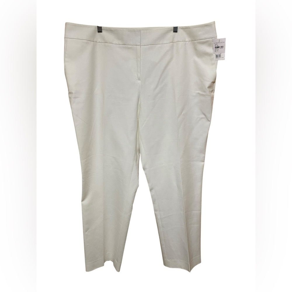 Vince Camuto White Plus Sized 20W Pants With Pockets.